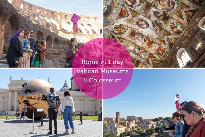 1-Day Rome: Vatican & Colosseum Tour with Transport - Sistine Chapel: what your guide does, then what you do