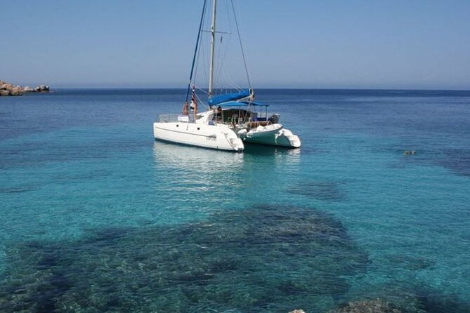 2-Catamaran tour from Cannigione to the Maddalena Archipelago - Porto della Madonna: a natural swimming pool feeling