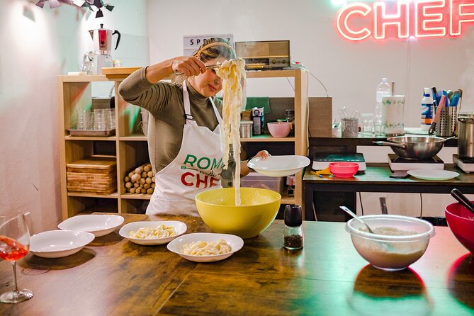 2-in-1 Pasta and Tiramisu Cooking Masterclass in Rome - Drinks, Timing, and the Realistic Pace