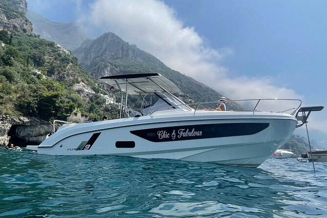 Amalfi Coast Boat Rental - Swimming spots, cliff towers, and ancient church remains, seen from the right angle