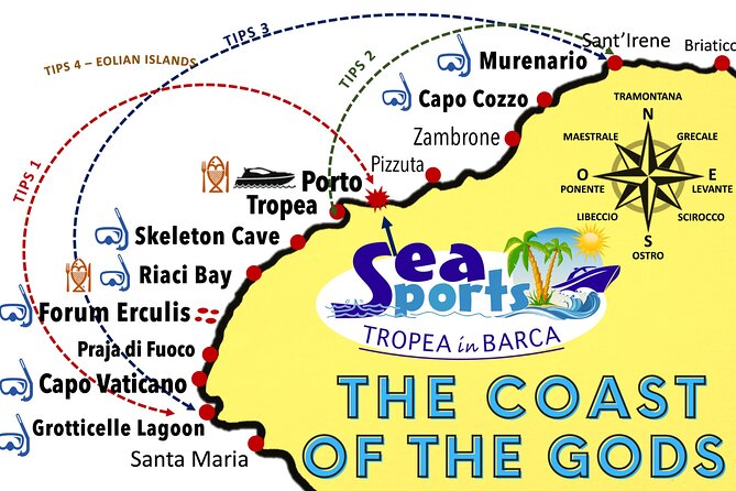 Amazing boat trip from Tropea to Capo Vaticano - 6 to 12 people - Spiaggia di Scalea: golden sand and emerald water
