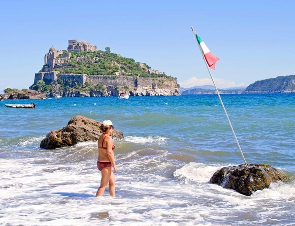 Boat excursion with lunch on board to discover Ischia - Sant’Angelo by boat: postcard tuff rock and car-free charm