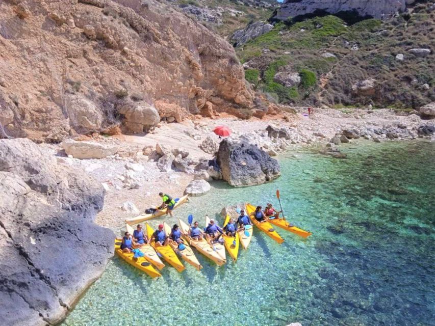 Cagliari: Guided Kayak Excursion in the Gulf of Cagliari - Calamosca Beach Time, Bathrooms, and the Sweet Extras