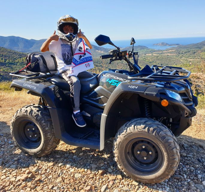 Cagliari: Quad Adventure Experience from Chia - The mountain and forest trail section: controlled off-road fun