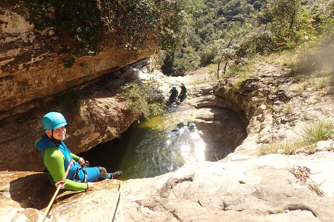Canyoning "Vione" - advanced Canyoningtour also for sportive beginner - What the canyoning actually feels like: jumps, slides, swims, and abseils