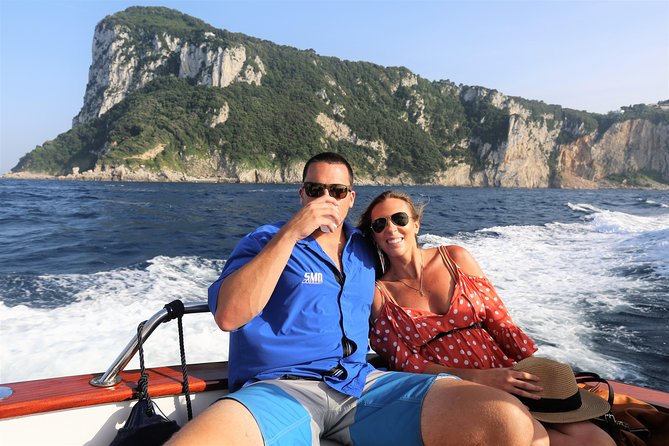 Capri & Blue Grotto Semi Private Boat Day Trip from Sorrento - Onboard Comfort: Drinks, Lunch, Swimming Stops, and Snorkeling Gear