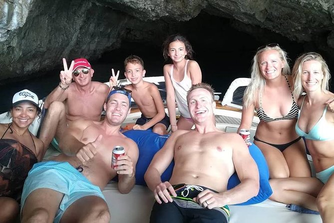 Capri Boat Tour from Sorrento with Limoncello - Faraglioni from sea level, plus the tunnel that you ride through