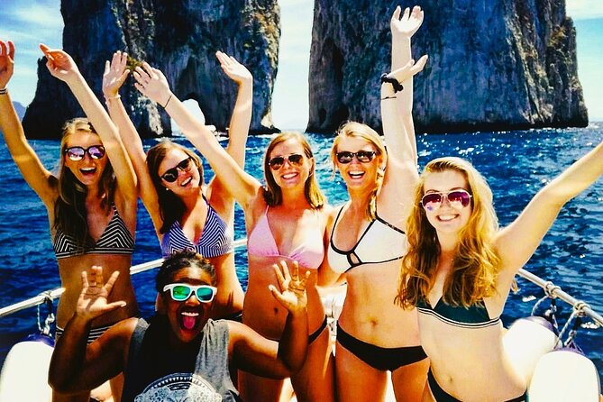 Capri Guided Boat Experience with Island Exploration and Transfer - Marina Grande and Punta Carena, the cruise gets interesting right away