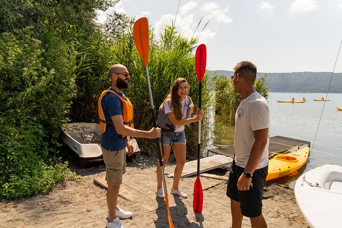 Castel Gandolfo Lake Kayak and Swim Tour - Getting there: Via Spiaggia del Lago meeting point and Anagnina pickup
