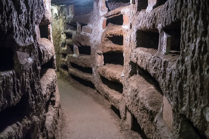 Catacombs Tour with Transfer – Optional Capuchin Crypt or Trevi - Capuchin Crypt option: reserved entry, then independent exploring