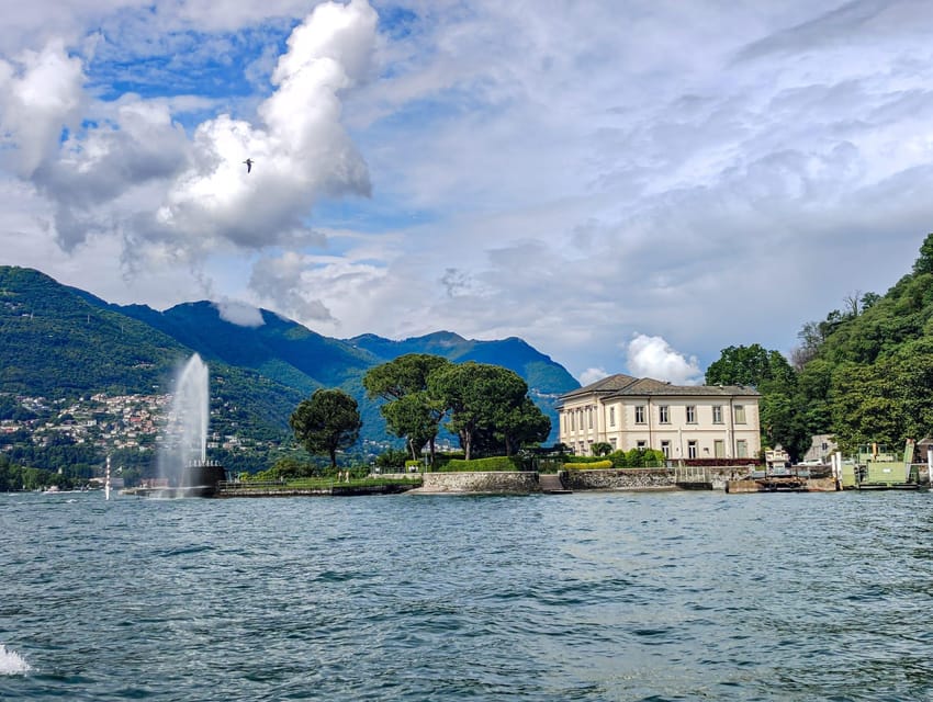Como: Lake Como Shared Boat Tour - Near the end: Villa Trubetzkoy and the Villa Geno Fountain