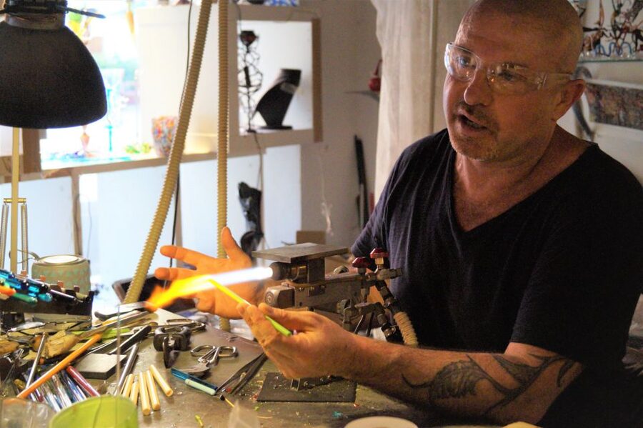 Create Your Glass Artwork: Private Lesson With Local Artisan - Watching the master work, then copying the method