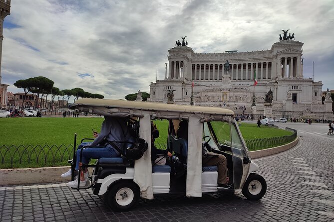 Explore Rome on a Golf Cart: Private Tour - Electric golf carts with real hotel pickup, right where you want to be