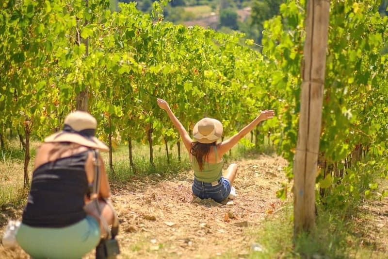 Florence: Chianti Wineries Tour with Wine Tasting - First cantina stop: vineyards, barrel talk, and your first flight