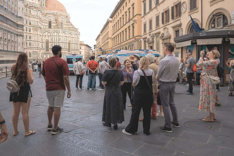Florence Duomo Square Guided Walking Tour with Entry Tickets - Entering the Baptistery area through the Gates of Paradise
