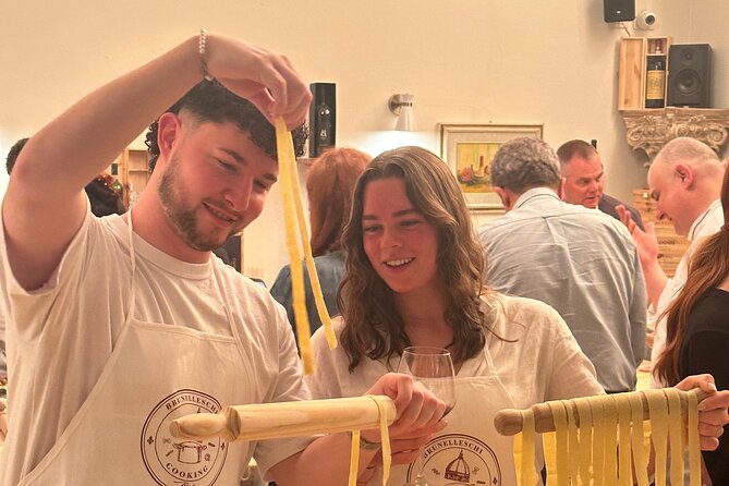 Florence: Flambé Cheese Wheel Truffle Pasta Class & Tiramisù - Your Chef Guides Every Step, Including the Messy Parts