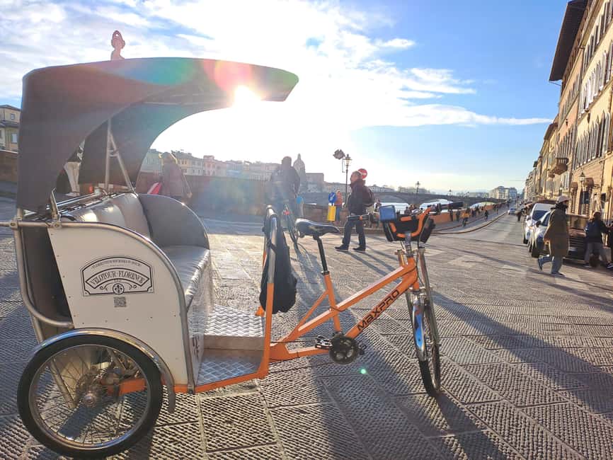 Florence: Guided City Tour by Rickshaw - Arno River, Ponte Vecchio, and Tornabuoni Street
