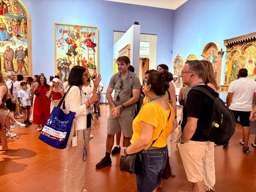 Florence: Uffizi & Accademia Small Group Walking Tour - Uffizi Gallery: Botticelli, Leonardo, Michelangelo, and your game plan