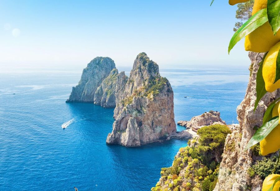 From Amalfi: Capri Island Boat Tour with Snorkeling & Drinks - The boat setup: shade, shower, and real snorkeling gear