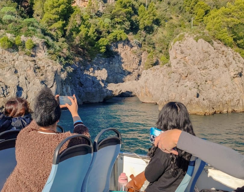 From Amalfi: Coast & Furore Fjord Boat Tour with Swim Break - Price and value: $42 for sightseeing plus a water break
