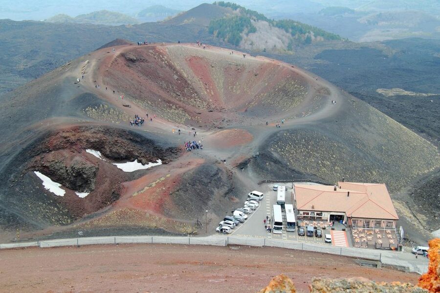 From Catania: Etna tour by Panoramic Bus - Rifugio Sapienza: your big block of time above 2,000 meters