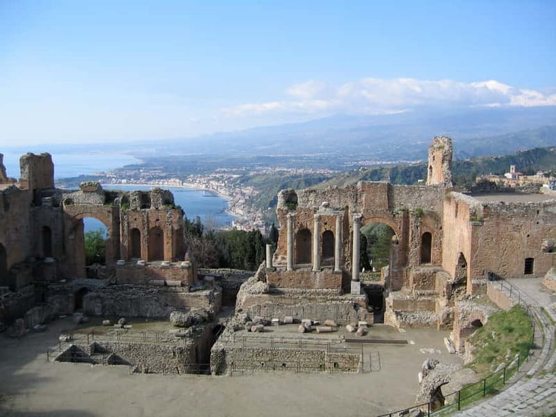 From Catania: Taormina, Savoca, & Castelmola Tour w/ Lunch - Bar Vitelli and the Godfather Moment (Granita Included)