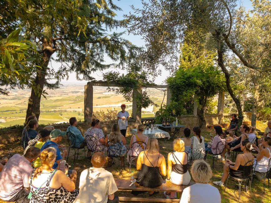 From Florence: Val D'Orcia Tour with Wine Tasting - Wine tastings and cheese, what you should expect