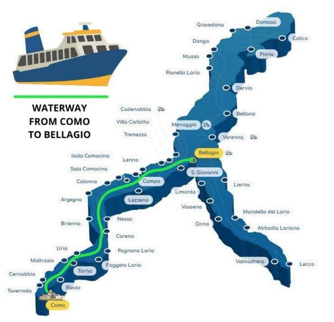From Milan: Lake Como Cruise with Visits to Como & Bellagio - Meeting at Piazza IV Novembre, then head out with headsets