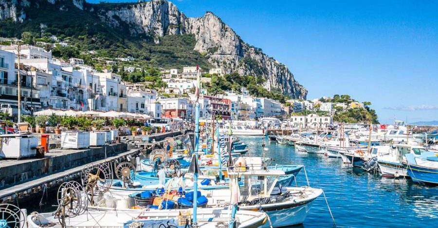 From Naples: Capri, Anacapri, and Blue Grotto Full-Day Trip - Getting around Capri by shuttle bus: smart walking, not endless stairs