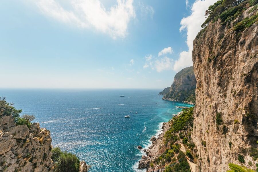 From Naples: Gulf of Naples & Capri Sightseeing Boat Tour - Capri by ferry: Marina Grande to your first boat views