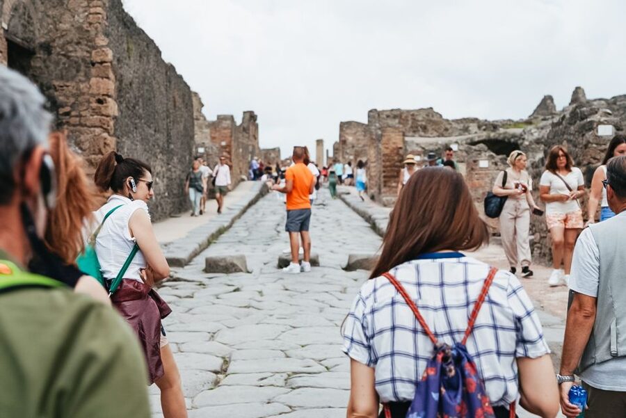 From Naples or Sorrento: Pompei Half-Day Tour - Language options: live guide and optional audio