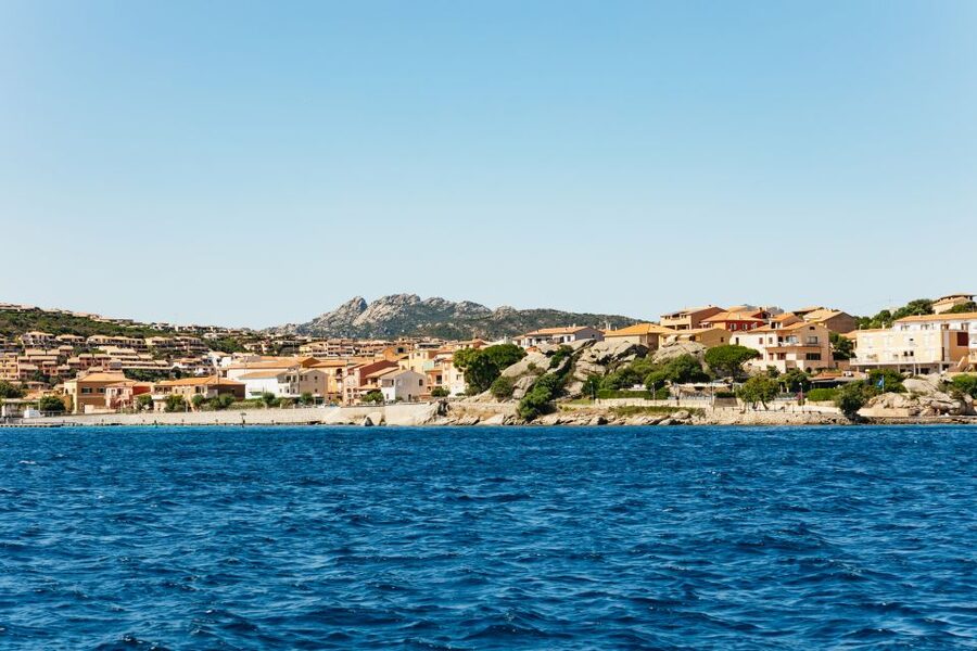 From Palau: La Maddalena Islands Full-Day Trip by Boat - Budelli’s Spiaggia Rosa and Porto della Madonna, seen from the water