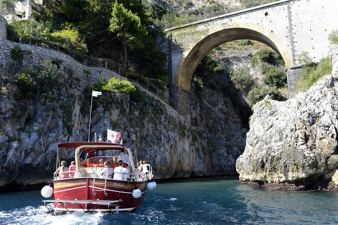 From Salerno: Small Group Amalfi Coast boat tour with stops in Positano & Amalfi - The Amalfi Coast views you get while cruising, not stuck on the road