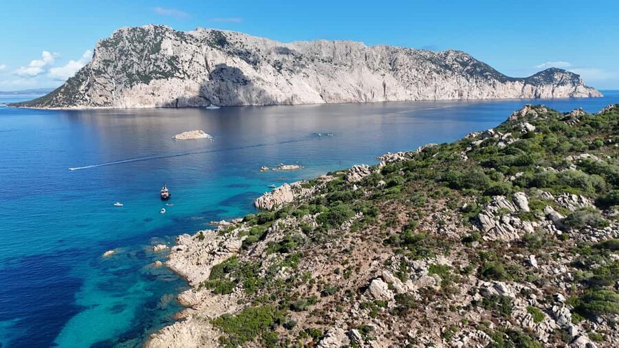 From San Teodoro: Tavolara Archipelago Grand Tour - Cala Girgolu: Rock Turtle remains and a strong final swim