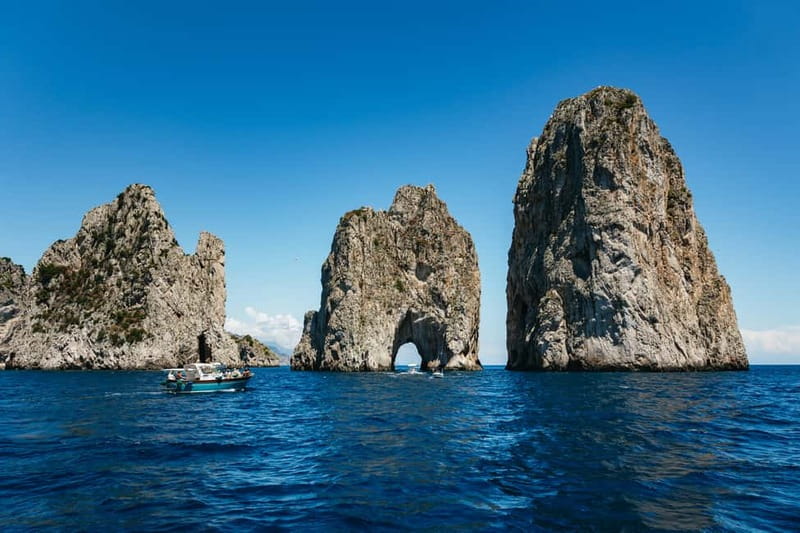 From Sorrento: Capri Boat Tour with Blue Grotto Visit - Photo-stop route around Capri, from Punta Carena to the grottos
