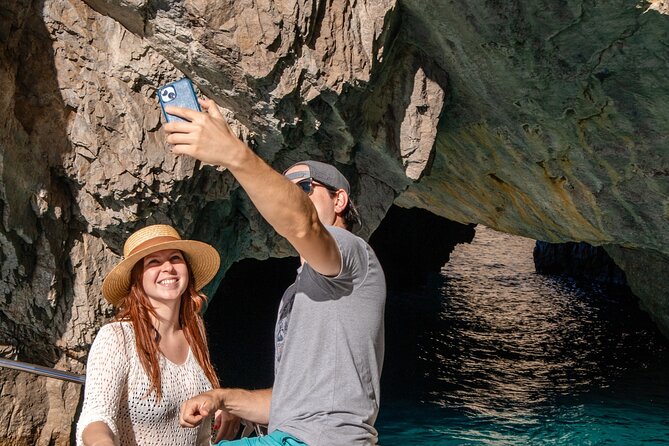 From Sorrento: Capri Small-Group Boat Tour with 4 Hours ashore - Punta Carena Lighthouse and the boat ride home with built-in views