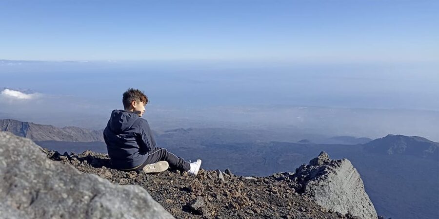 From Taormina: Etna Tour with Hiking, Cave Visit, & Tastings - Ragalna refreshments and the tasting setup