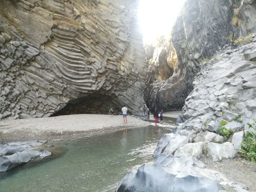 From Taormina: Full-Day Etna, Wine & Alcantara Canyons Tour - Alcantara Canyons at the end: dramatic views and cold reality