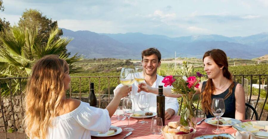 From Taormina: Mount Etna Food and Wine Tasting Tour - Organic Lunch at a Farmhouse Terrace Over Vineyards