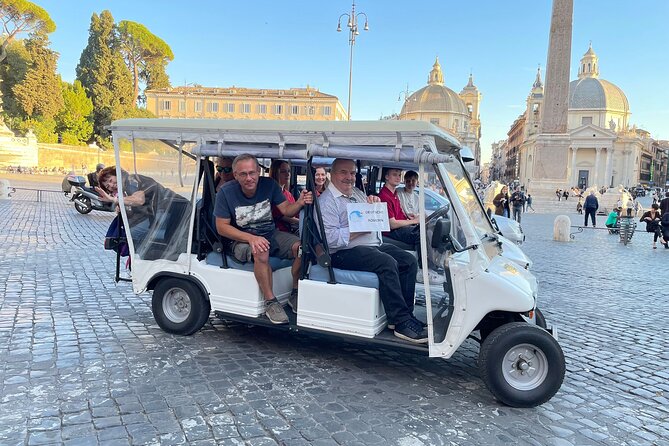 German Golfcart Tour - Meeting point at Via Claudia, 14, and what the group size changes