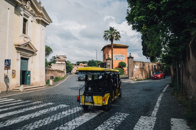 Golf Cart Driving Tour in Rome: 2.5 hrs Catacombs & Appian Way - Appia Antica Park, Pavestones Walk, and the Pyramid Stop