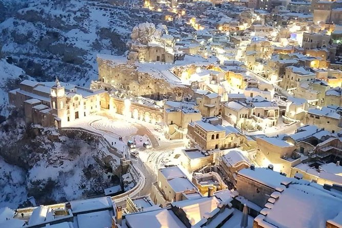 Guided Tour of Matera Sassi - Church of San Pietro and the final viewpoint at Piazzetta Pascoli