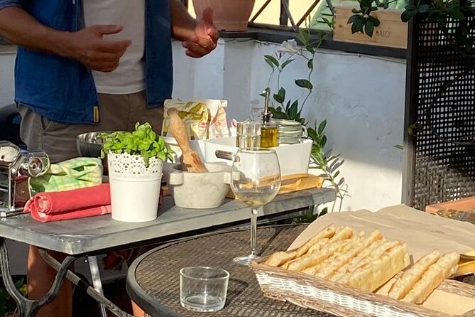 Homemade Pasta and Pesto Class with a Local Chef in Genoa - Terrace views, real location details, and stairs you cannot ignore