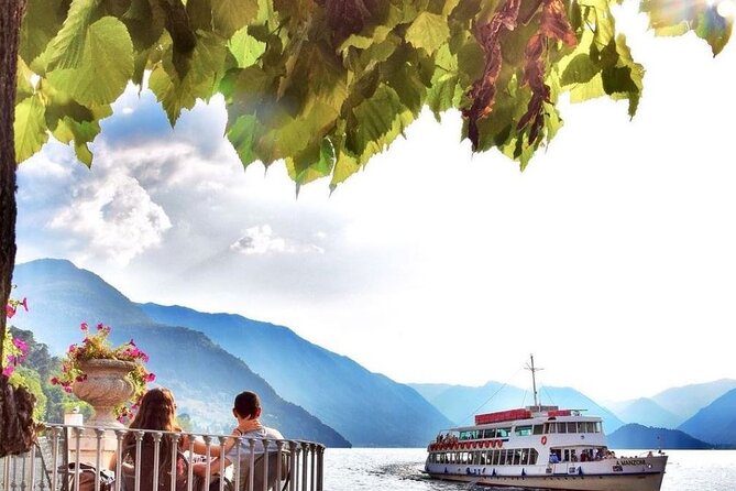 Lake Como & Bellagio Day Trip with Private Boat Cruise - Lake views with Villa Carlotta, Villa del Balbianello, and Isola Comacina