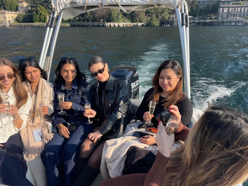 Lake Como: Shared Boat Tour with Prosecco Aperitif - Prosecco aperitif, local snacks, and non-alcoholic options