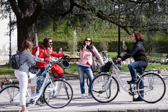 Lucca Bikes and Bites with food tastings for Small Groups or Private - Stop 4, Piazza Anfiteatro, San Frediano, and local side streets
