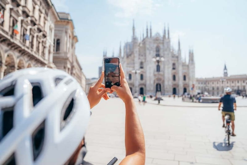 Milan: Highlights and Hidden Gems E-Bike Tour - Meeting at Milan Centrale, then riding out with a yellow sign