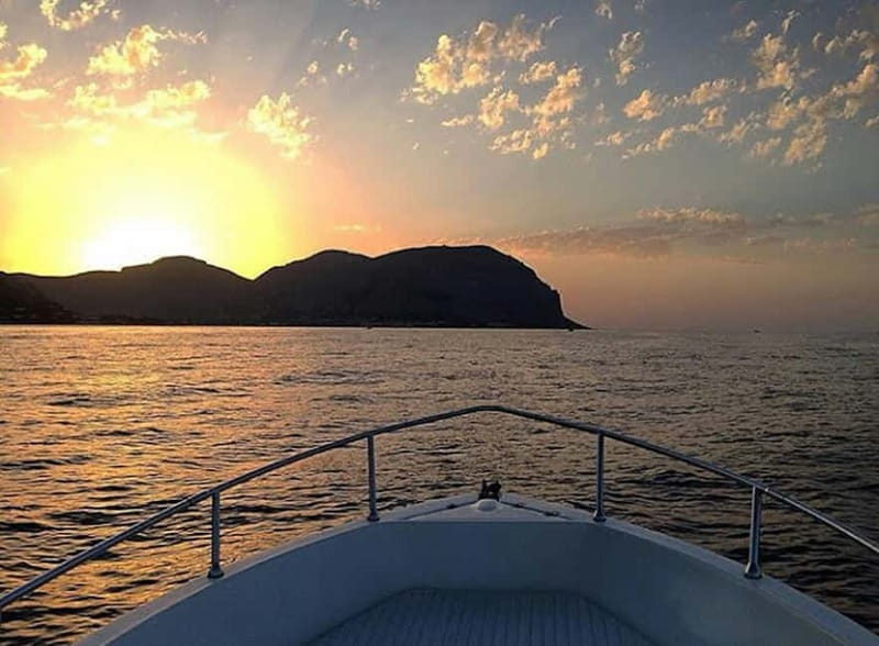 Mondello,CapoGallo Reserve Boat Tour with Snacks and Drinks - Isola delle Femmine and the cruise route views you will remember