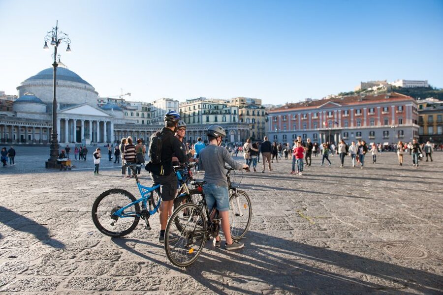 Naples: City Highlights Guided Bike Tour - Naples Cathedral area and Spaccanapoli: church-lined streets and the spine of the old city