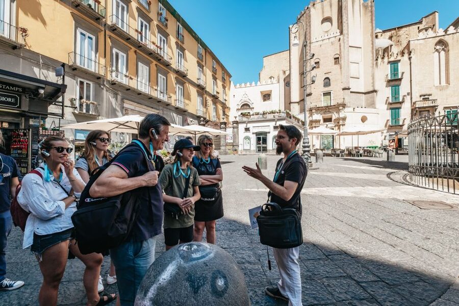 Naples: Downtown Tour with Veiled Christ & St Clare Tickets - San Lorenzo Maggiore and the Naples Cathedral finale with St. Gennaro at the center